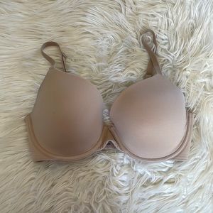 Soma enbliss full coverage lightly padded bra tan sz 32DD 32E soft adjustable